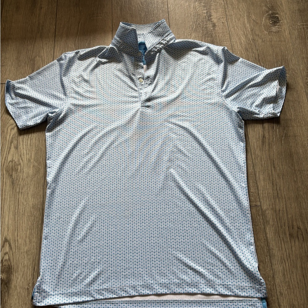 johnnie-O Light Blue Performance Polo Shirt